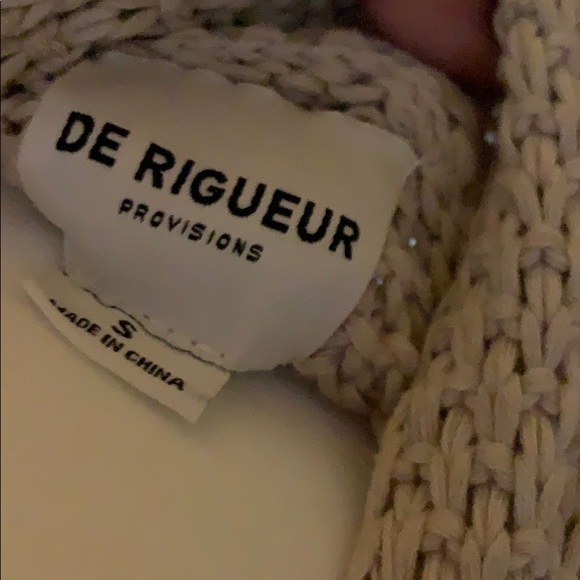 De Rigueur Crochet Belted Sweater - Picture 2 of 4